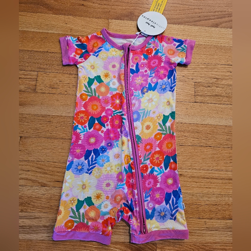 Little sleepies short romper